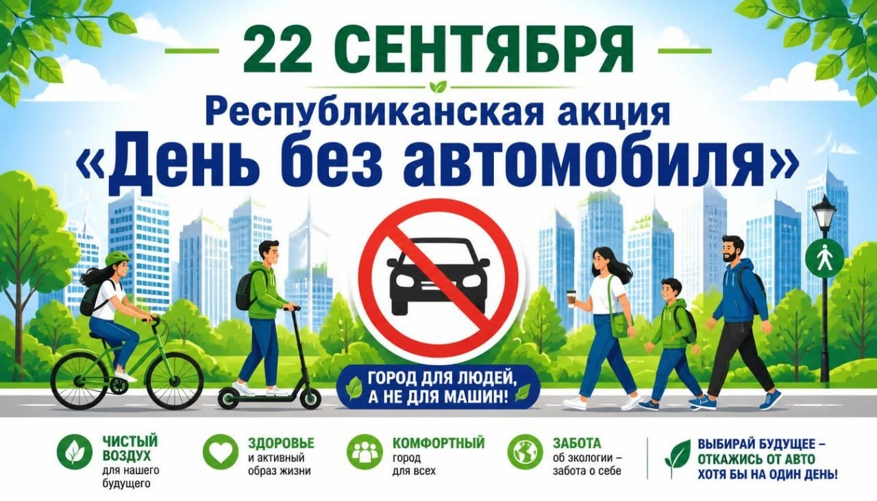 Сёння 22 верасня ў Беларусі праходзіць экалагічная акцыя "Дзень без аўтамабіля"