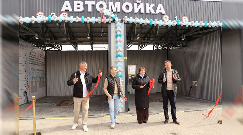 Была заправка — стала автомойка. Новый объект придорожного сервиса открылся в Докшицах 